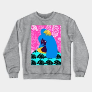 January Textile Girl Crewneck Sweatshirt